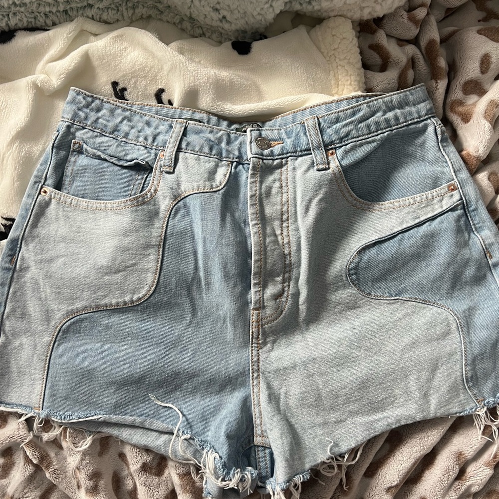 Blue Denim Shorts